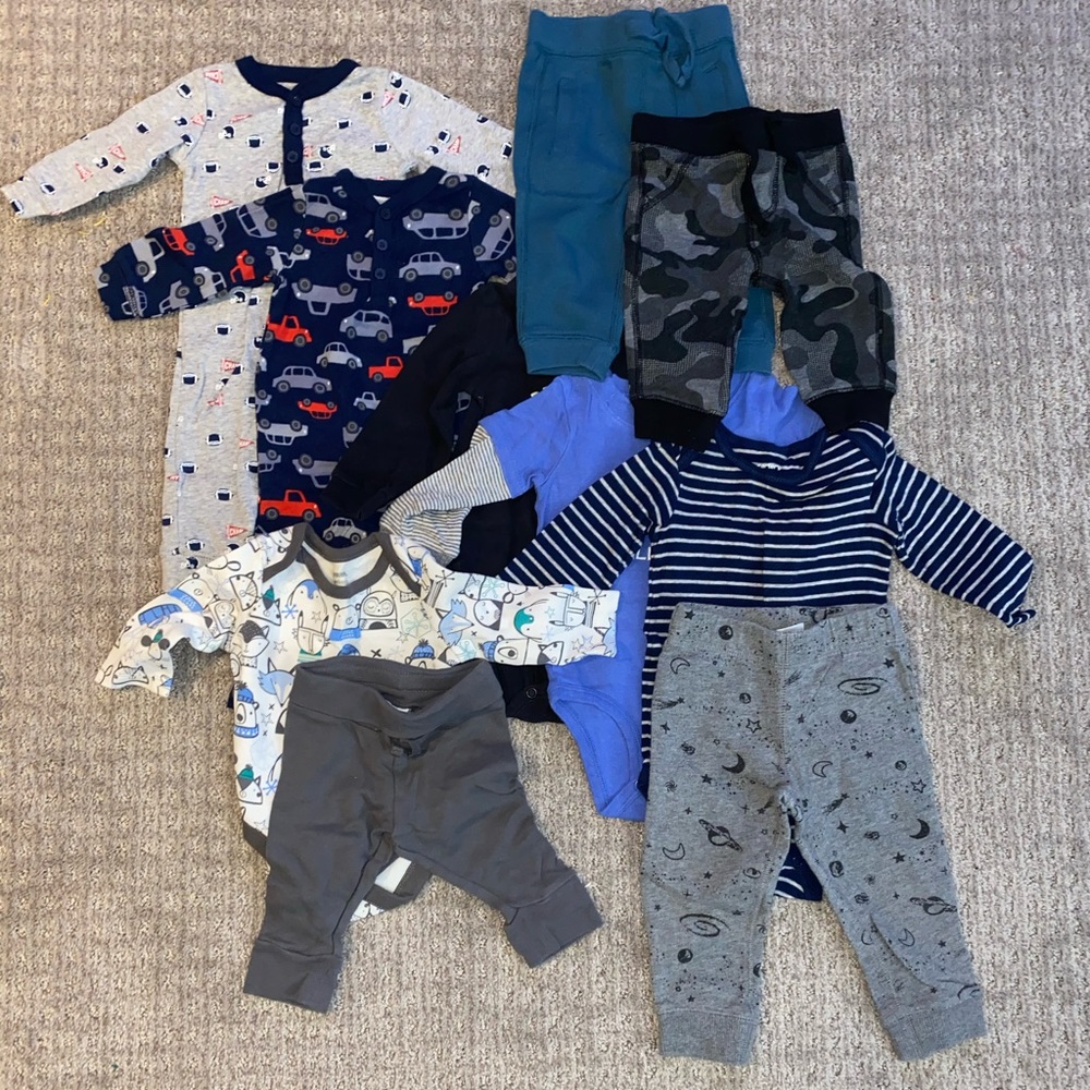 Bundle of baby clothes